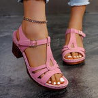 Fashionable Comfortable Orthopedic Platform Chunky Heels Sandals