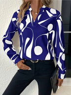 Elegant Printed Blouse for Women