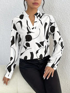 Elegant Printed Blouse for Women