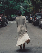 Fall New Sleeved Knit Midi Dress (Buy 2 Free Shipping)