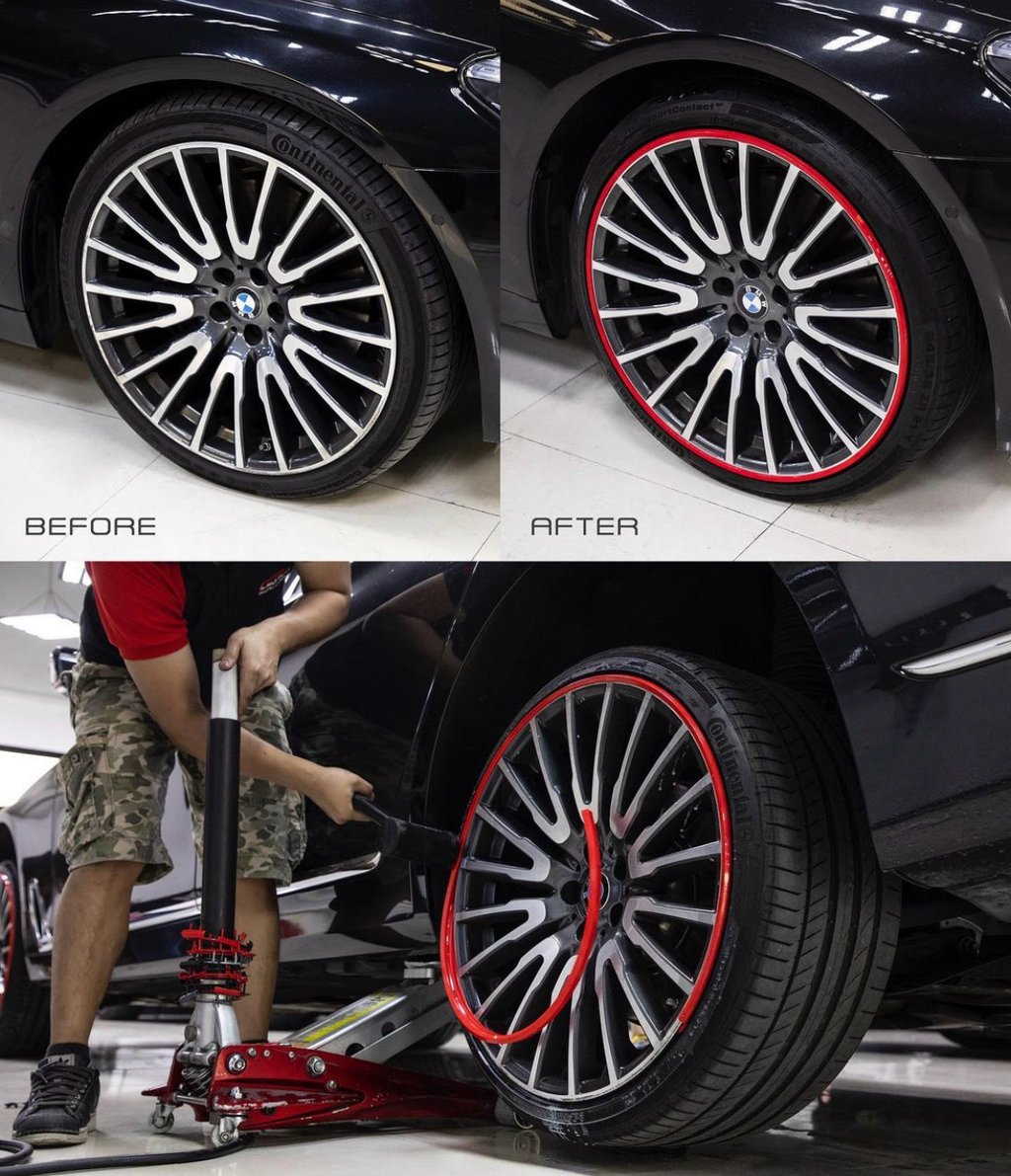 Universal Rim Protector – Anti-Scratch Wheel Protection Strip（8M Length – Fits All 4 Wheels, Any Rim Size）