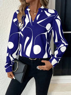 Elegant Printed Blouse for Women