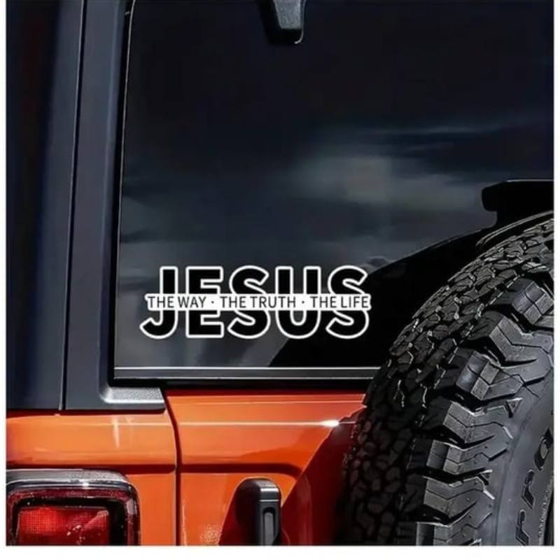 Jesus “The Way The Truth The Life” Christian Car Decal
