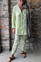 Women's casual mercerized solid color suit