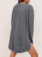 Women's Oversized Waffle Knit Top (Buy 2 Free Shipping)