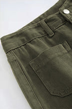 New Dual Pocket Front Wide Leg Jeans