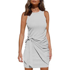 (Multiple Colour) - Casula Wrap Skirt Knit Dress