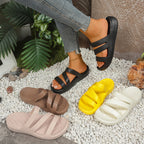 Women’s Cushioned Slide Sandals – Thick Sole Comfort Shoes