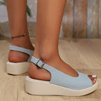 Women's Comfortable Soft Leather Thick Sole Orthopaedic Sandals