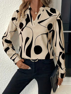 Elegant Printed Blouse for Women