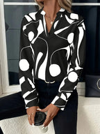 Elegant Printed Blouse for Women