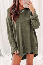 Women's Oversized Waffle Knit Top (Buy 2 Free Shipping)