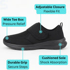Adjustable Orthopedic Shoes for Swollen Feet – Easy Slip-On Fit