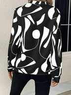 Elegant Printed Blouse for Women