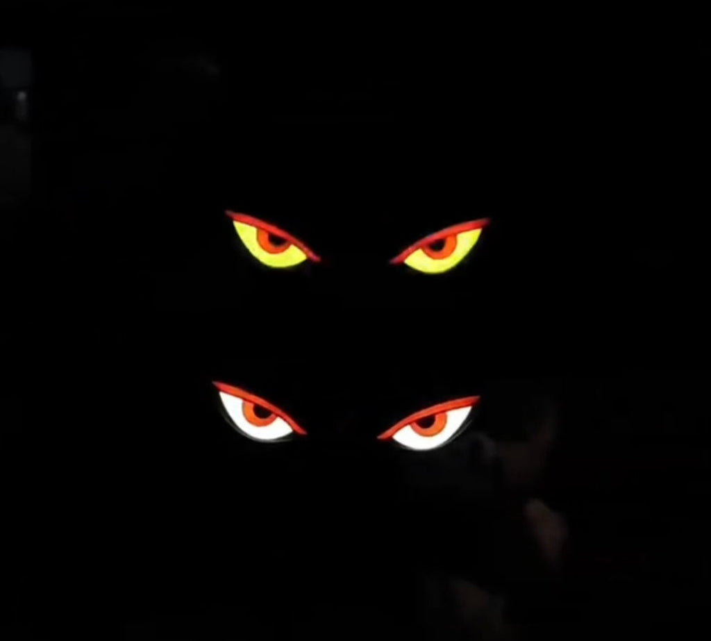 Velo-Pro™ Solar Demon Eye LED Car Light - 180° Stealth Stealth Glow & Type-C Charging
