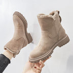 Women's Plush-Lined Ankle Martin Zipper Boots ( BUY 2 FREE SHIPPING )