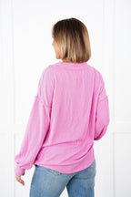Women's Ribbed Long Sleeve V-Neck Pullover Tops (Buy 2 Free Shipping)