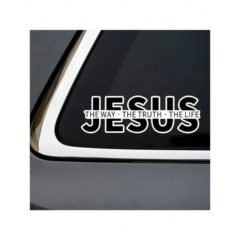 Jesus “The Way The Truth The Life” Christian Car Decal