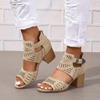 Women's Orthopaedic High Heel Leather Shoes