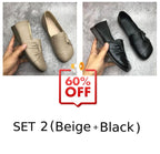 Women's leather soft-soled non-slip shoes