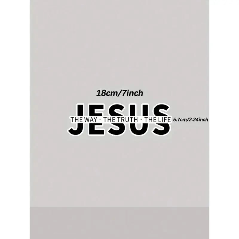 Jesus “The Way The Truth The Life” Christian Car Decal