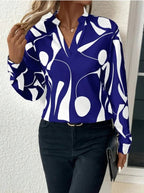 Elegant Printed Blouse for Women
