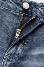 90s Vintage Embroidery Pocket Low Waist Jeans
