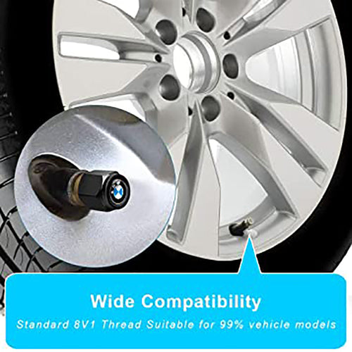 Car Tire Valve Caps – Stylish Wheel Air Valve Covers (4PCS)