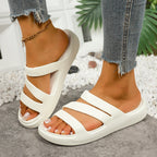 Women’s Cushioned Slide Sandals – Thick Sole Comfort Shoes
