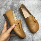 Women's leather soft-soled non-slip shoes