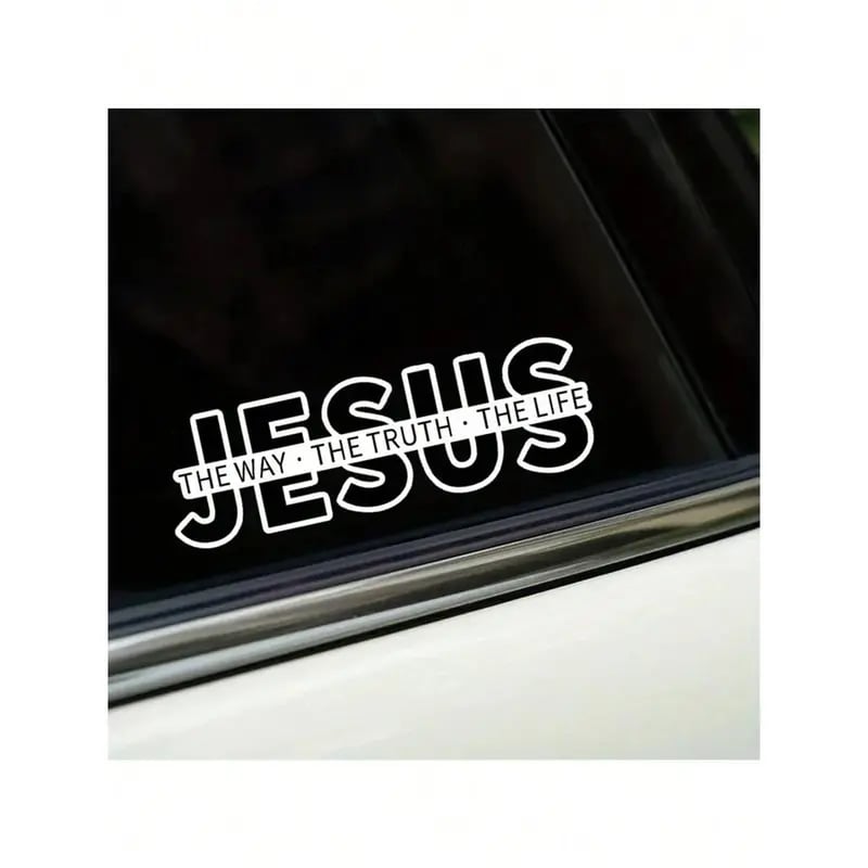 Jesus “The Way The Truth The Life” Christian Car Decal