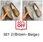 Women's leather soft-soled non-slip shoes