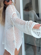 New Women's Crochet Hollow Out Cover Up (Buy 2 Free Shipping)