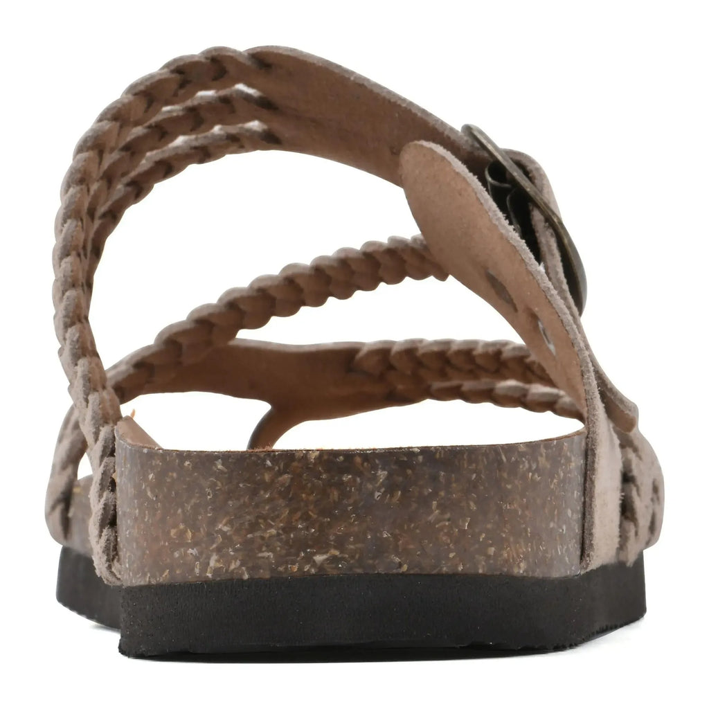 Women’s Braided Cork Sandals – Comfortable Wide Fit Summer Shoes