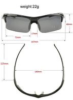 Velo-Pro "Wasp" | Aerodynamic Wrap-Around Polarized Sport Sunglasses