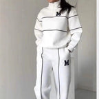 Womens 2 Piece Outfits Lounge Hoodless Pullover Sweatshirt Sweatsuit Sets Sweatshirt Baggy Fashion Sweatpants With Pockets