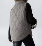 Women Cropped Puffer Vest Stand Collar Sleeveless Lightweight Quilted Vest